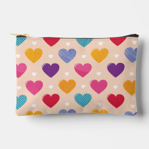 Kleurrijke Pop Art Heart Pattern Etui