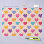 Kleurrijke Pop Art Heart Pattern Tissuepapier (Craft)