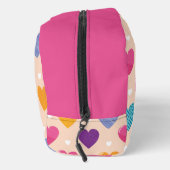 Kleurrijke Pop Art Heart Pattern Toilettasje (Rechts)