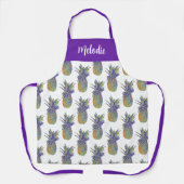 Kleurrijke Pop Art Pineapple Fruit Design Schort (Voorkant)