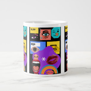 Kleurrijke Pop Art Retro stripstijl mok