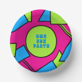 Kleurrijke Pop Art Retro Y2K Party Papieren schale Papieren Kommen (Voorkant)