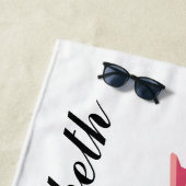 Kleurrijke Pop Art Rooster - Aangepaste handdoek (In situ)