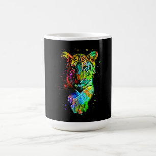 Kleurrijke Pop Art Tiger Koffiemok