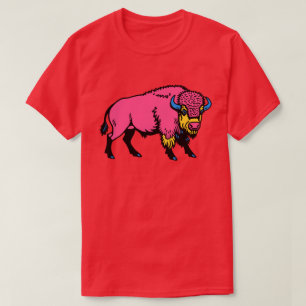 Kleurrijke Pop-Art Zuidwestelijke Buffalo / Bison T-shirt