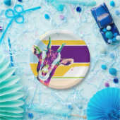 Kleurrijke Pop — Bord van kunstgeiteerd papier (Feest)