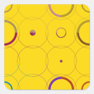 kleurrijke Pop van de Kunst Stickers