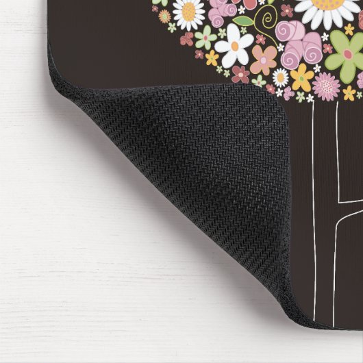 Kleurrijke Pop van de Veerbloem Whimsical Chic Muismat (Hoek)