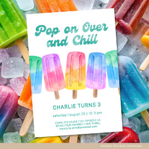 Kleurrijke Popsicle Summer Birthday Elke leeftijd  Kaart