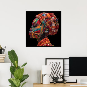 Kleurrijke Poster over Zwarte Vrouwen Vieren