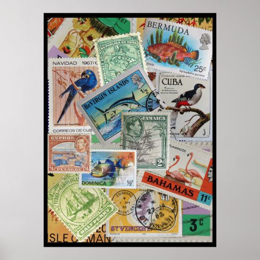 Kleurrijke  Poster van Stamps (Voorkant)