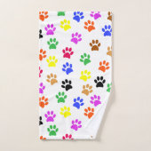 Kleurrijke poten bad handdoek (Handdoek)