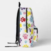Kleurrijke poten, Paw Pattern, Dog Paws, Paw Print Bedrukte Rugzak (Links)