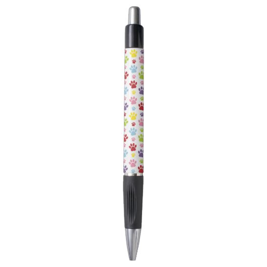Kleurrijke poten, Paw Pattern, Dog Paws, Paw Print Pen (Voorkant Verticaal)