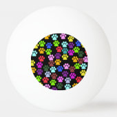 Kleurrijke poten, Paw Pattern, Dog Paws, Paw Print Pingpongballen (Voorkant)