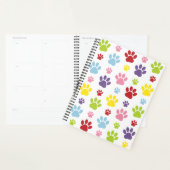 Kleurrijke poten, Paw Pattern, Dog Paws, Paw Print Planner (Display)