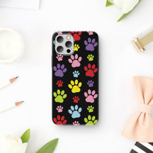 Kleurrijke poten, Paw Pattern, Paw Prints, Dog Paw iPhone 11 Hoesje