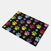 Kleurrijke poten, Paw Pattern, Paw Prints, Dog Paw Deurmat (Schuin)