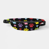 Kleurrijke poten, Paw Pattern, Paw Prints, Dog Paw Heuptasje (Voorkant)