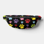 Kleurrijke poten, Paw Pattern, Paw Prints, Dog Paw Heuptasje (Liggend)