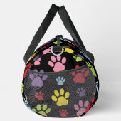 Kleurrijke poten, Paw Pattern, Paw Prints, Dog Paw Plunjezak (Rechts)