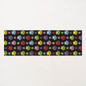 Kleurrijke poten, Paw Pattern, Paw Prints, Dog Paw Yogamat (Achterkant (horizontaal))