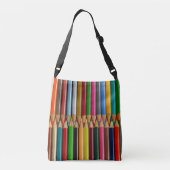 Kleurrijke potloodkreeften crossbody tas (Achterkant)