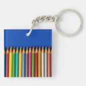 Kleurrijke potloodkreeften sleutelhanger (Achterkant)