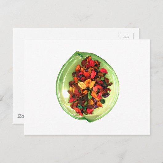 Kleurrijke potpourri: een geur-stationair display briefkaart (Voorkant / Achterkant)