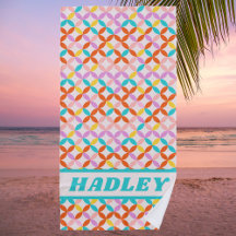 Kleurrijke Preppy Stijlvolle Girly Monogram