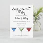 Kleurrijke pret cocktails kaart (Staand voorkant)