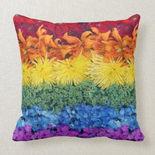 Kleurrijke Pride Flower Collectie Sierkussen