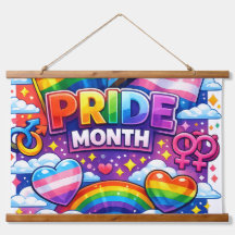 Kleurrijke Pride Maand Regenboog en Eenhoorn Kunst