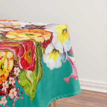 Kleurrijke  primroses Floral Spring Pattern