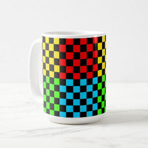 Kleurrijke printplaat Retro Style Mok Cup
