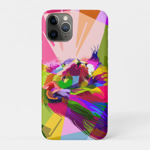 Kleurrijke Prismatische Pop Art Leeuw Design iPhone 11 Pro Hoesje