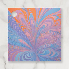 Kleurrijke Psychedelia Airbrush Art Gift Labels