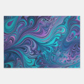 Kleurrijke Psychedelia Art Wrapping Paper Sheets (Voorkant)