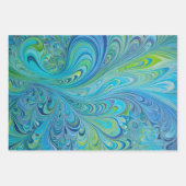 Kleurrijke Psychedelia Art Wrapping Paper Sheets (Voorkant 3)