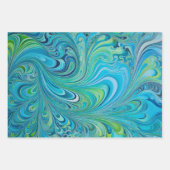 Kleurrijke Psychedelia Art Wrapping Paper Sheets (Voorkant)