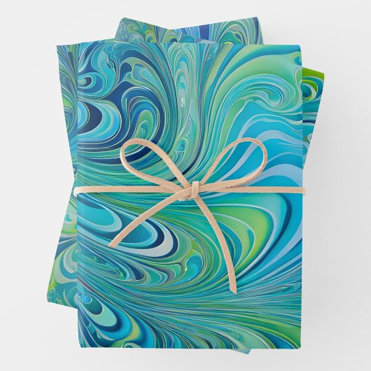 Kleurrijke Psychedelia Art Wrapping Paper Sheets