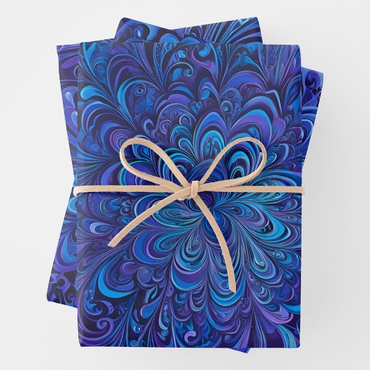 Kleurrijke Psychedelia Art Wrapping Paper Sheets