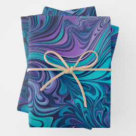 Kleurrijke Psychedelia Art Wrapping Paper Sheets