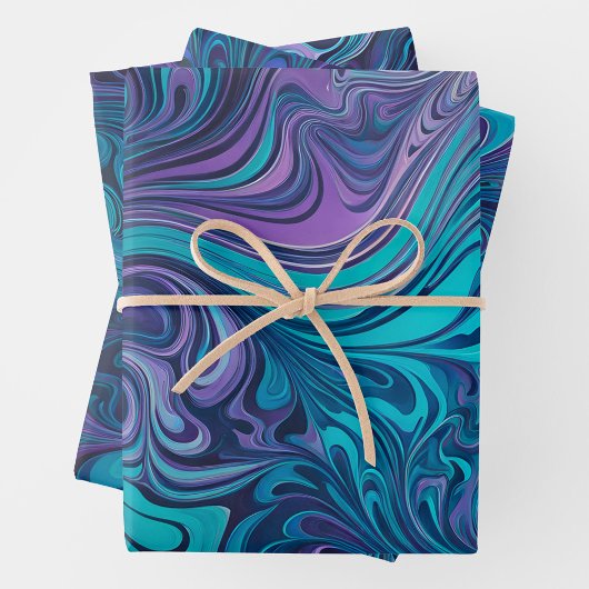 Kleurrijke Psychedelia Art Wrapping Paper Sheets