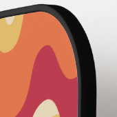 Kleurrijke Psychedelic "Cool Dad" Foto Pickleball Paddle (Links Detail)