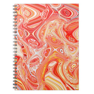 Kleurrijke psychedelische achtergrond gemaakt van  notitieboek