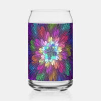 Kleurrijke psychedelische bloem abstracte fractale