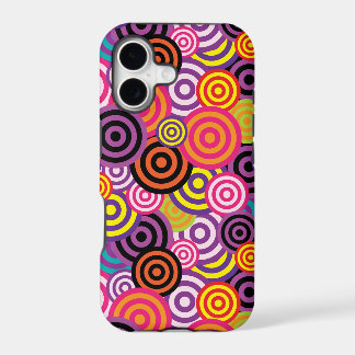 kleurrijke psychedelische cirkels telefoonhoesje