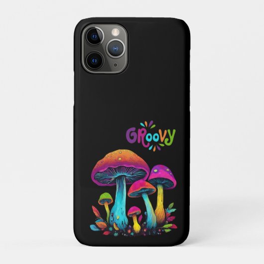 Kleurrijke psychedelische Groovy-paddenstoelen Case-Mate iPhone Case (Achterkant)