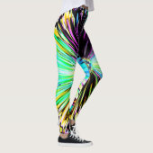 Kleurrijke psychedelische schets van een bloem 2 leggings (Rechts)